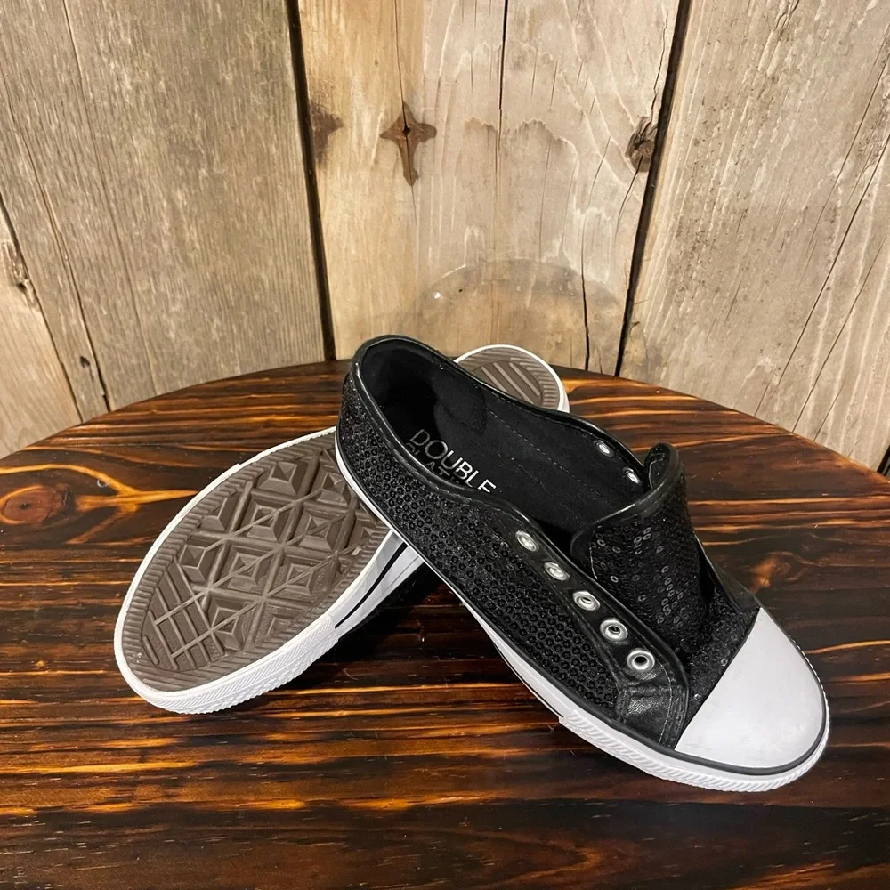 Black Sequin Sneakers - Picture 4 of 5